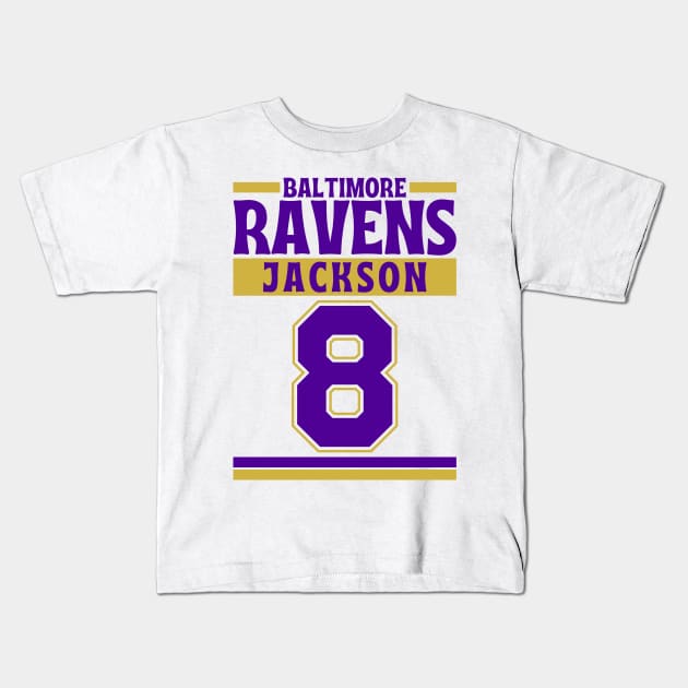 Baltimore Ravens Jackson 8 Edition 3 Kids T-Shirt by Astronaut.co